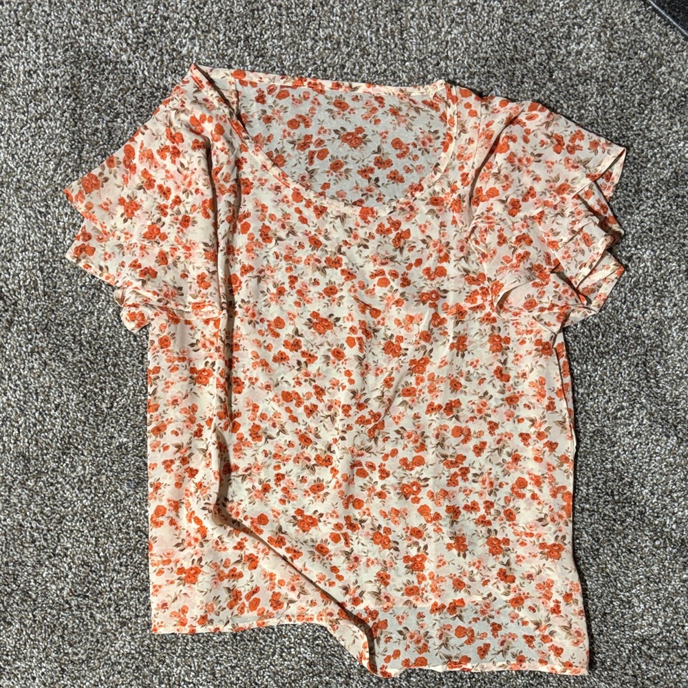 Floral Print Women's Top